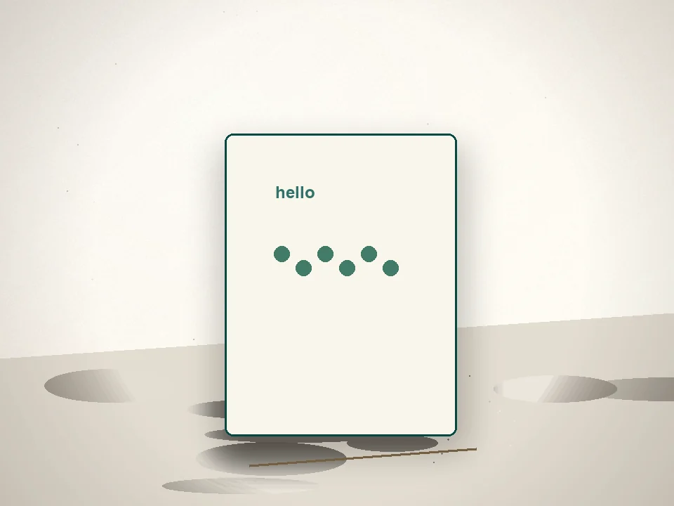 Letterpress Birthday Card