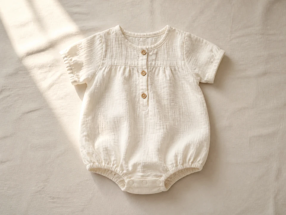 Organic Cotton Cloud Romper
