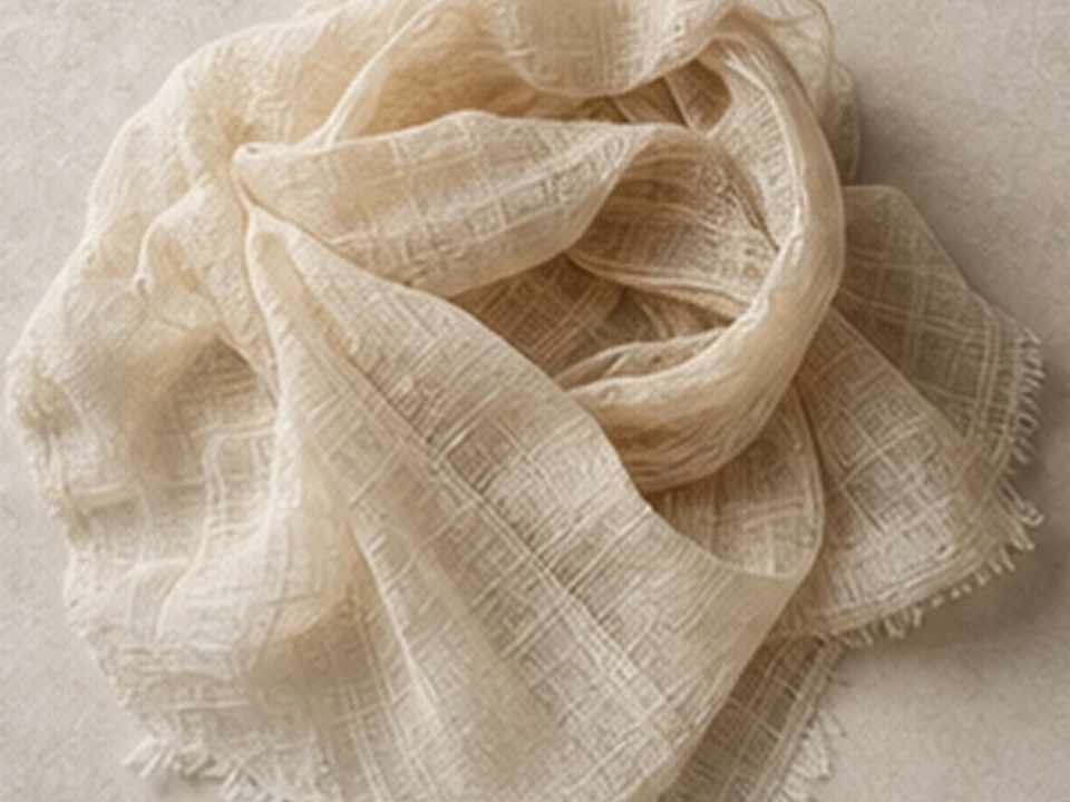 Lightweight Gauze Scarf