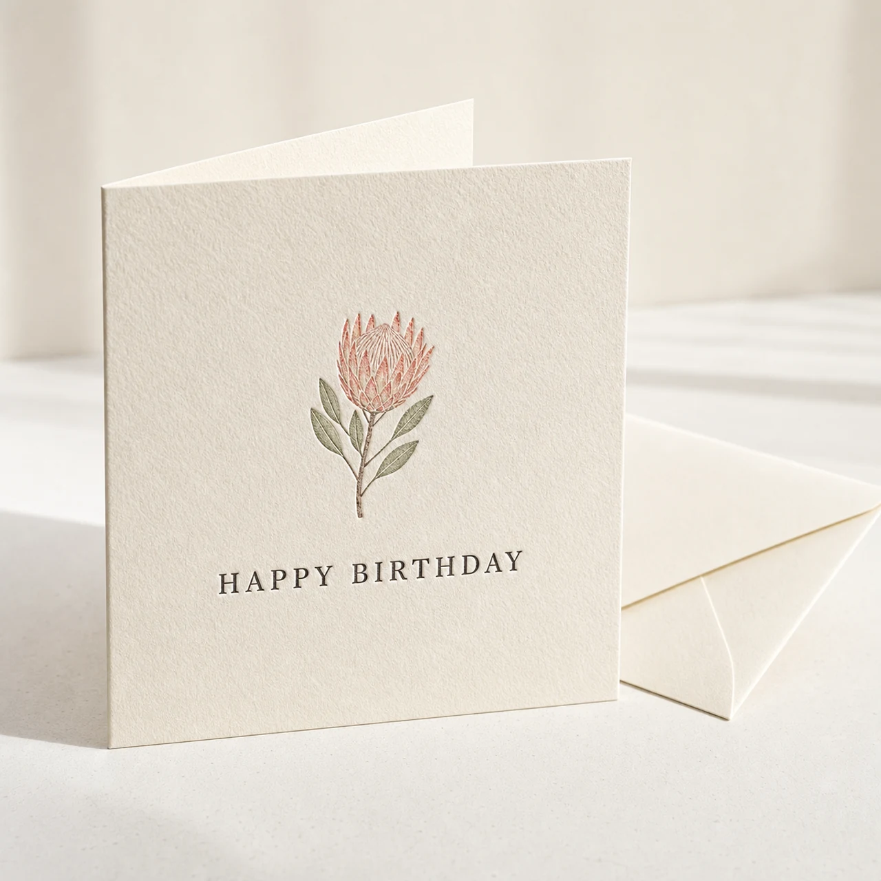 Letterpress Birthday Card — Main product view