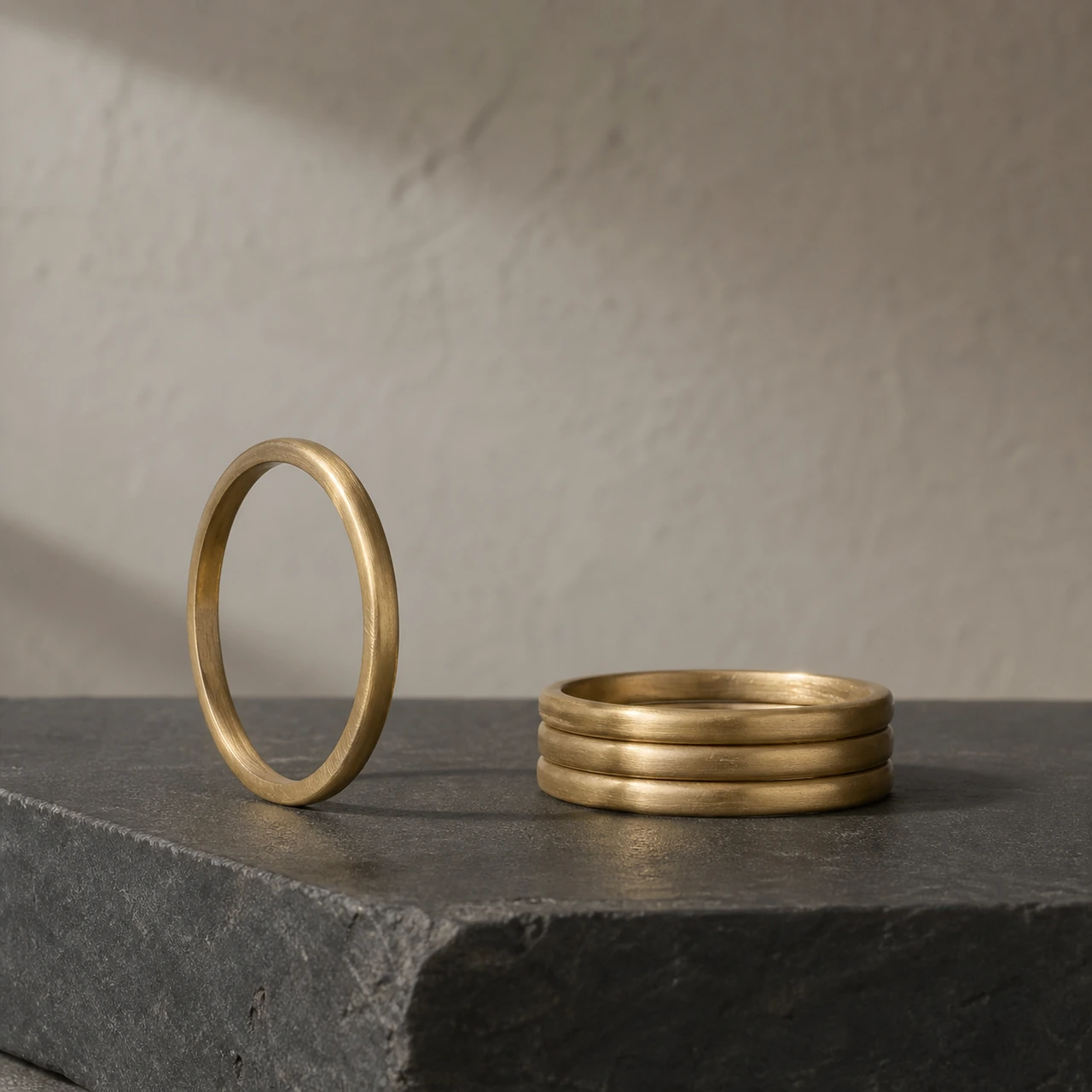 Brushed Stacking Ring — Main product view