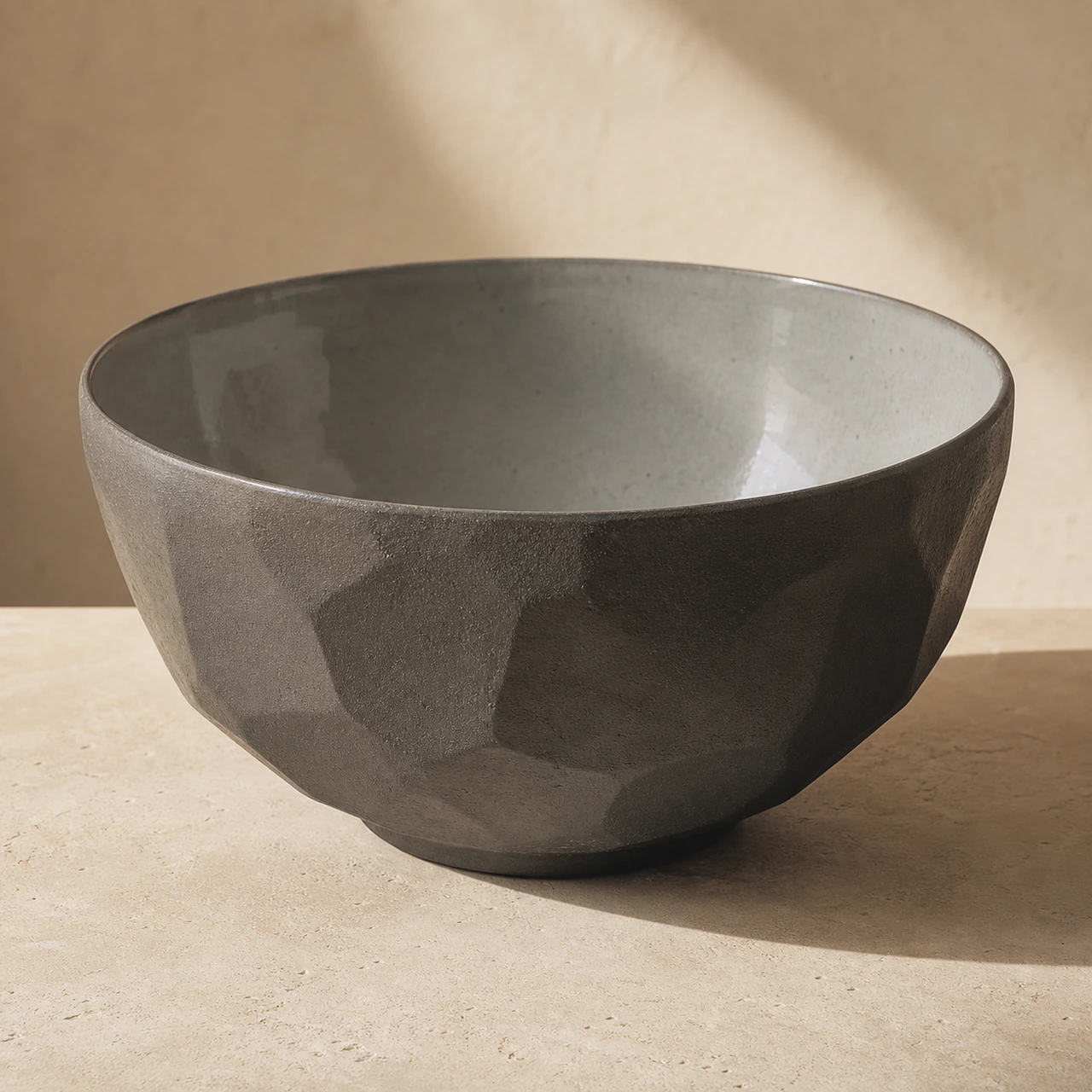 Hand-Faceted Serving Bowl — Main product view